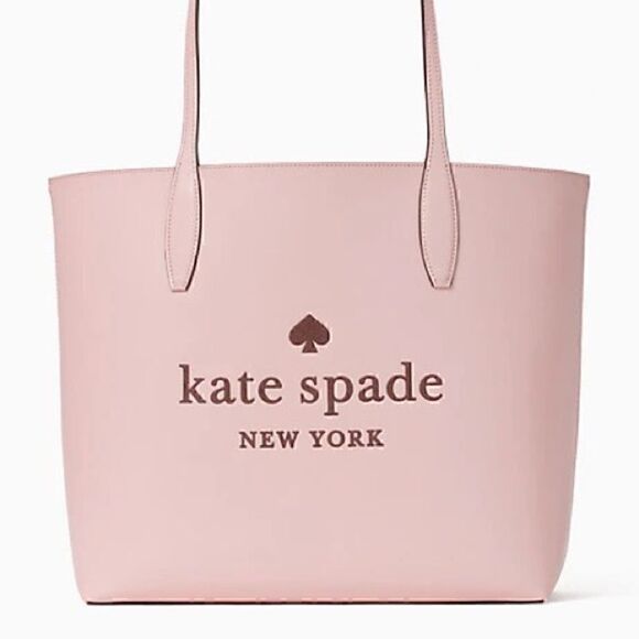 KATE SPADE glitter on tote smoke rose! NWT Perfect Gift! - Picture 4 of 9